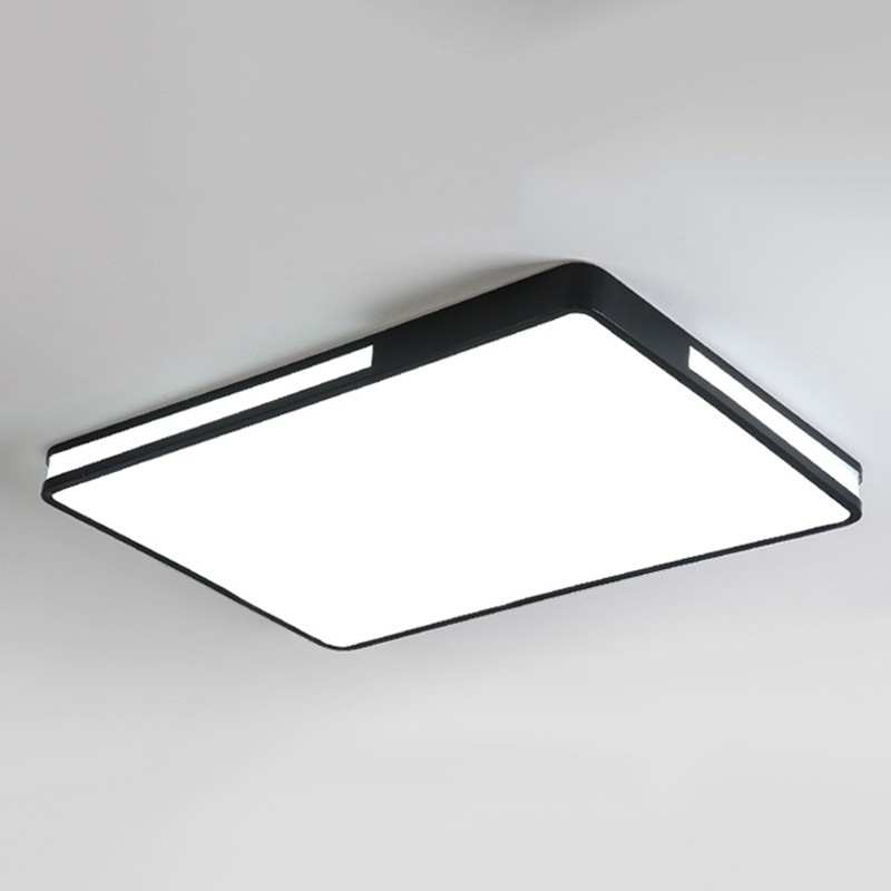 Soft Light / High Quality Material Nordic Square Simple Modern LED Living Room Ceiling Lamp
