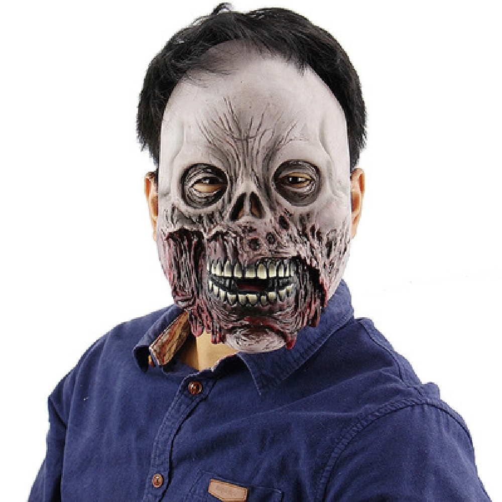 YEDUO Scary Movie Cosplay Halloween Costume Props Devil Mask Zombie Rotten Face