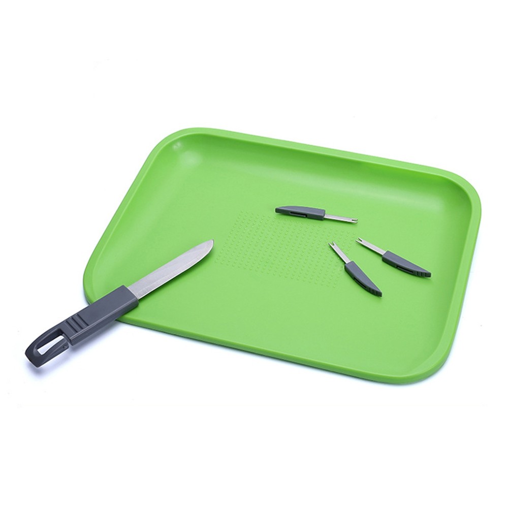 Multi-functional Household Cutting Board Drain Chopping Block with Knives and Forks