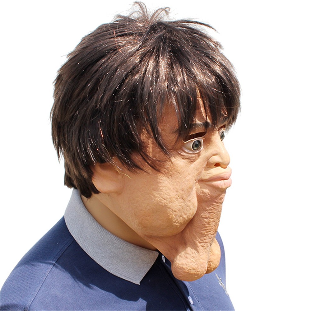 Halloween Cosplay Creative Whimsy Prop Latex Head Mask
