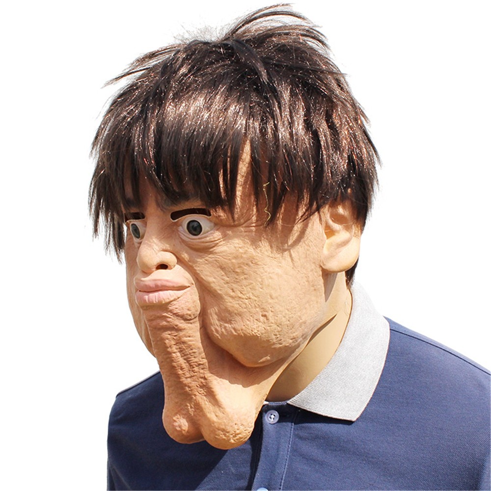 Halloween Cosplay Creative Whimsy Prop Latex Head Mask