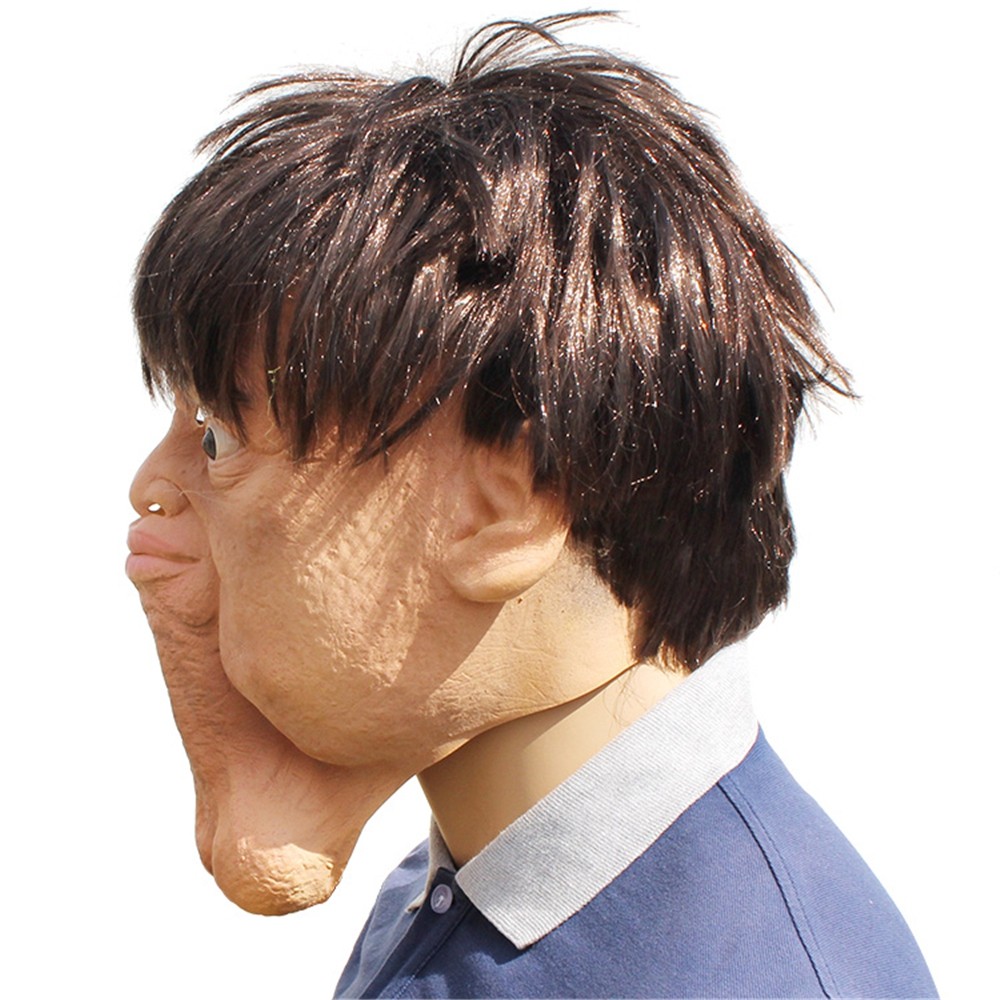 Halloween Cosplay Creative Whimsy Prop Latex Head Mask