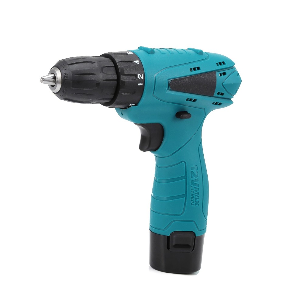 12V Electric Drill Cordless Screwdriver Set with Carrying Case