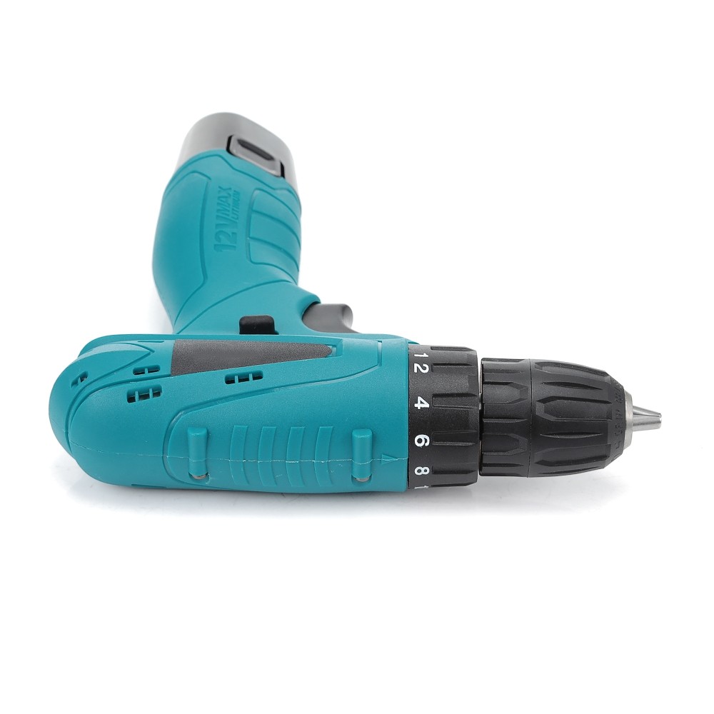 12V Electric Drill Cordless Screwdriver Set with Carrying Case
