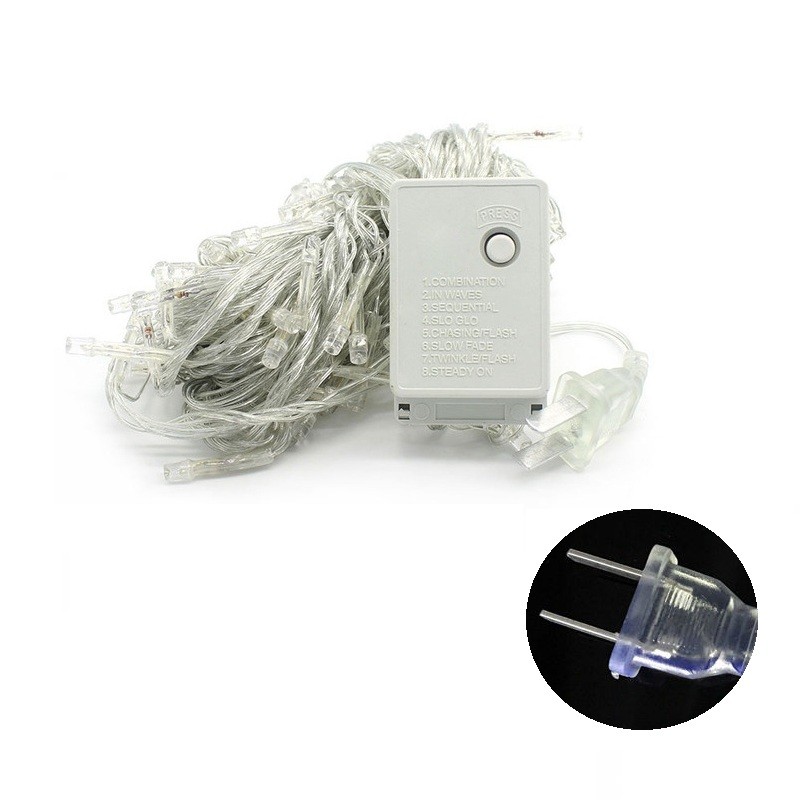 Waterproof Outdoor Home 20M LED Fairy String Lights Christmas Party Wedding 110V