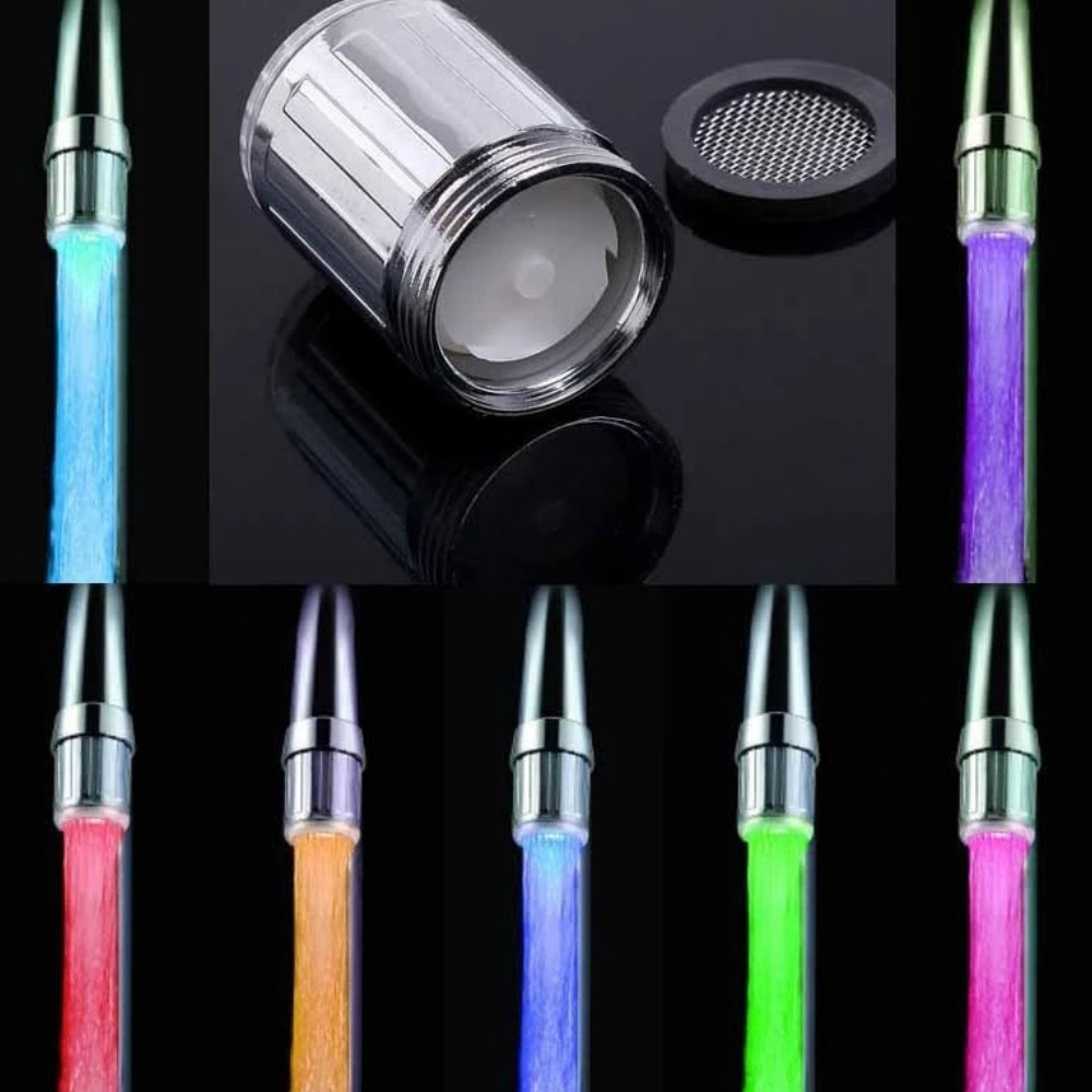 7 Color RGB Colorful LED Light Water Glow Faucet Tap Head Home Bathroom Decoration Water Tap
