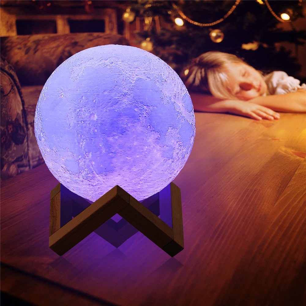 3D Printed Remote Control 16 Colors Moon Style Night Light