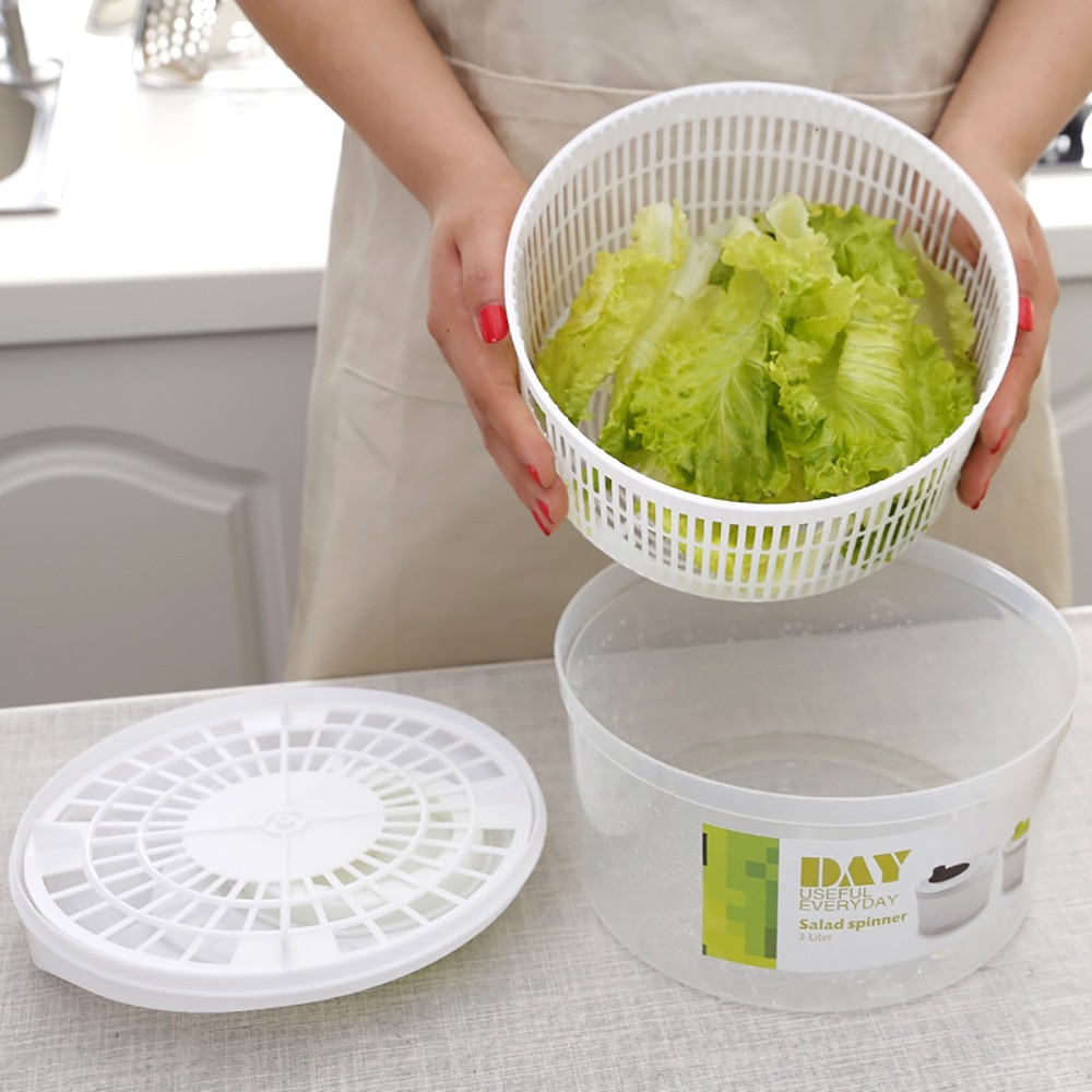 Vegetable Dryer Fruit Drain Dehydrator Shake Water Basket Multifunction Kitchen Salad Tools