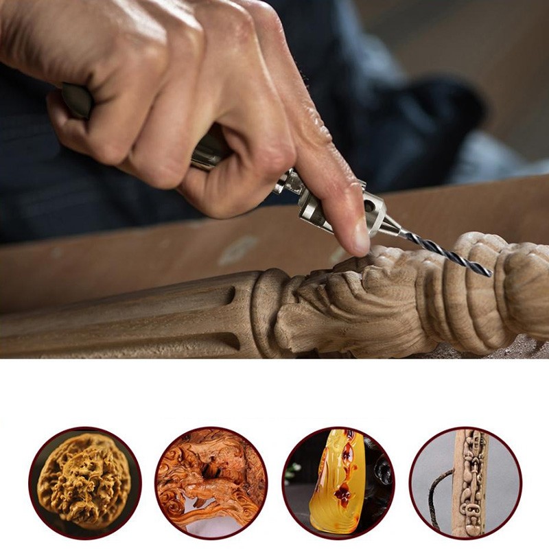 meike Hand Twist Drill Bits Manual Drilling Tool for DIY Craftwork