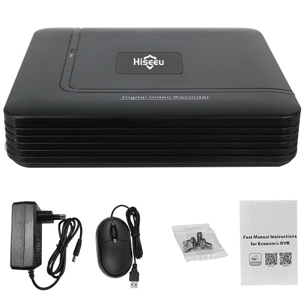 Hiseeu A1004 AHD DVR 4 Channel Recorder US Plug