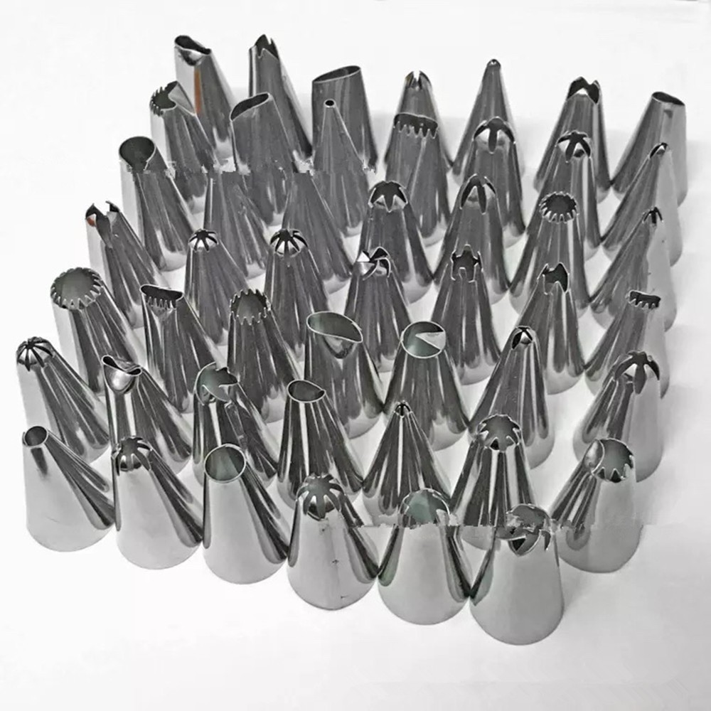 Stainless Steel Decorating Mouth DIY Cream Baking Tool 48pcs