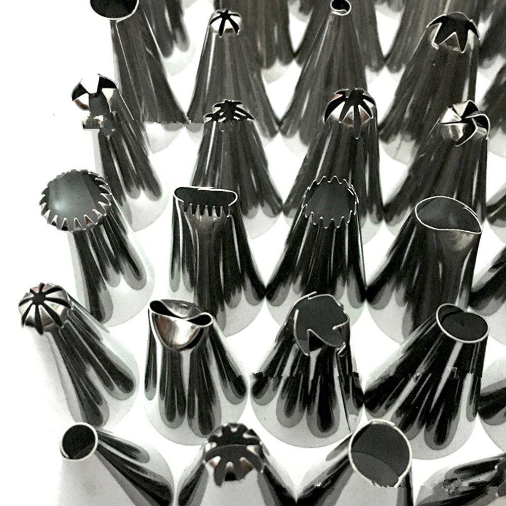 Stainless Steel Decorating Mouth DIY Cream Baking Tool 48pcs