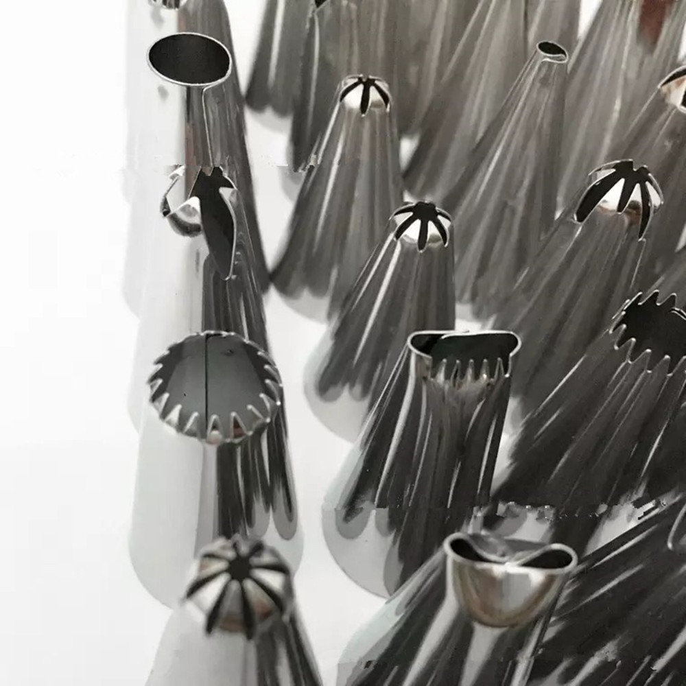 Stainless Steel Decorating Mouth DIY Cream Baking Tool 48pcs