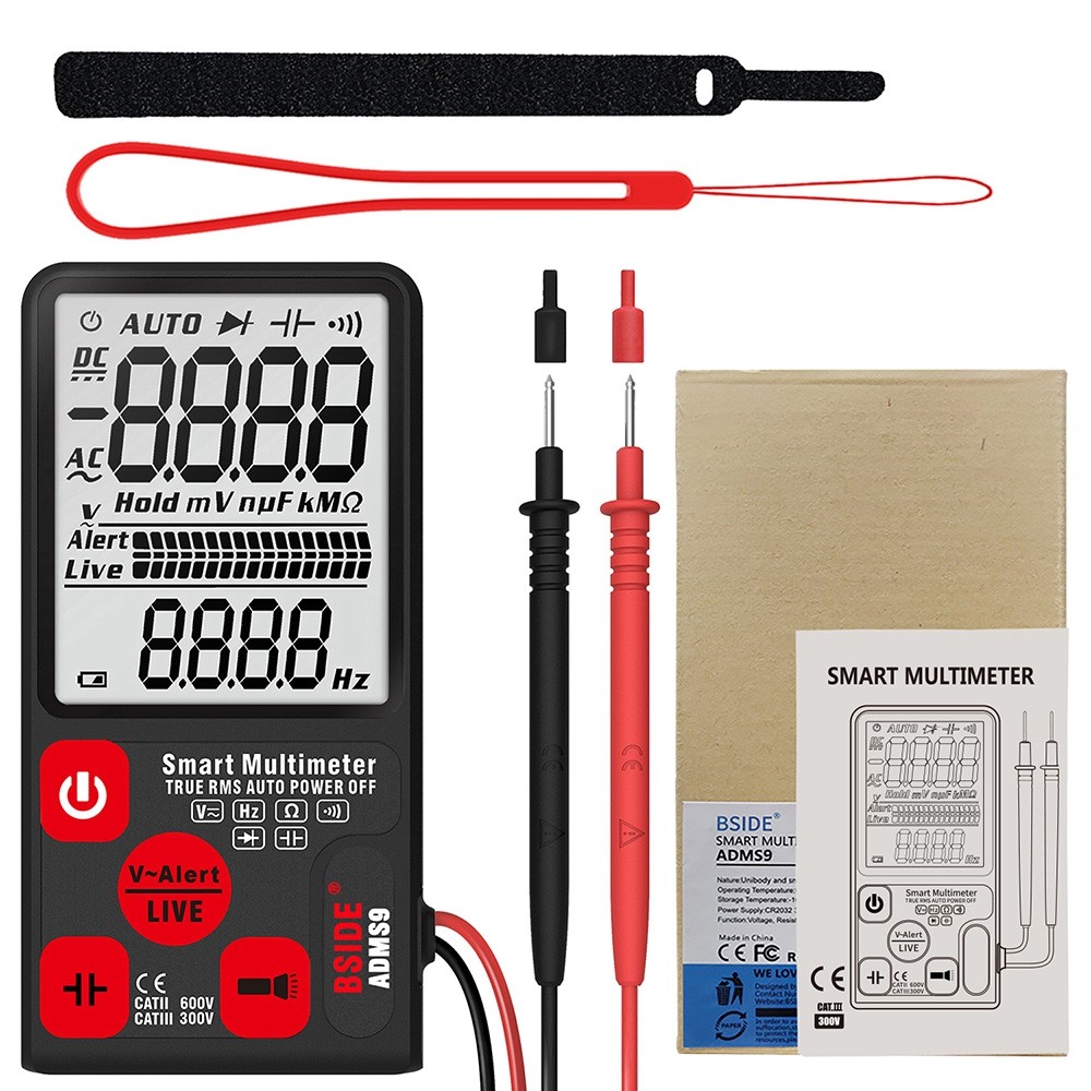 BSIDE ADMS9 Digital Multimeter Intelligent Ultra-thin Large Screen Display