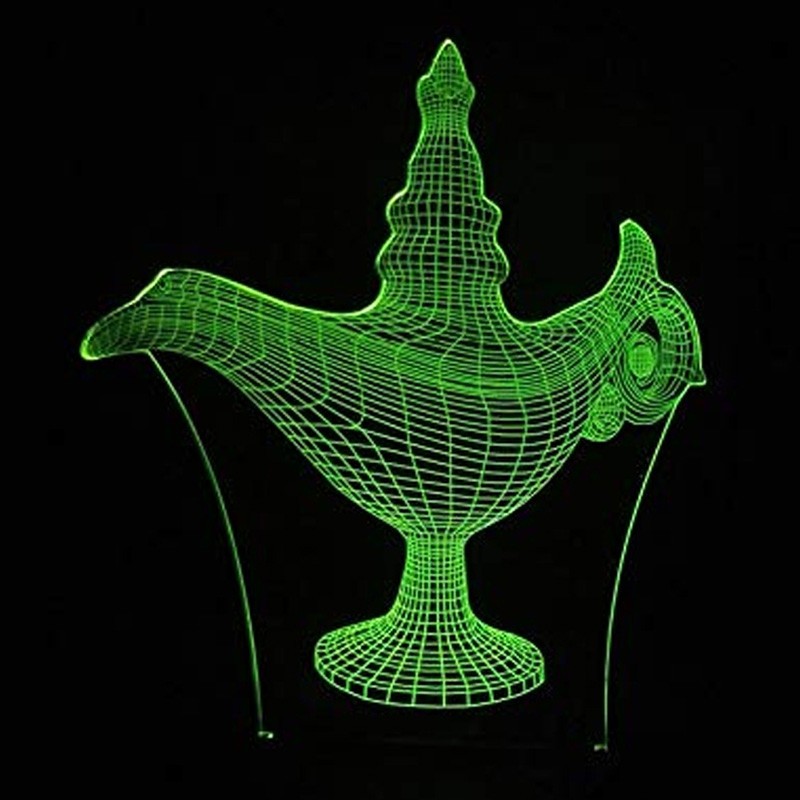 BRELONG LD - 01 3D Night Light Atmosphere Table Lamp for Bedroom Living Room Cafe Bar Kids Gifts