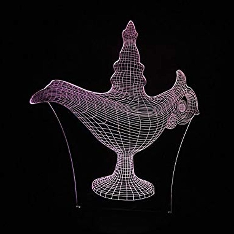 BRELONG LD - 01 3D Night Light Atmosphere Table Lamp for Bedroom Living Room Cafe Bar Kids Gifts