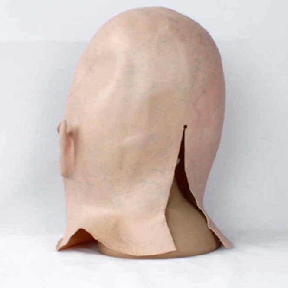 Halloween Creepy Vinyl UFO Alien Head Mask Cosplay Party Supplies