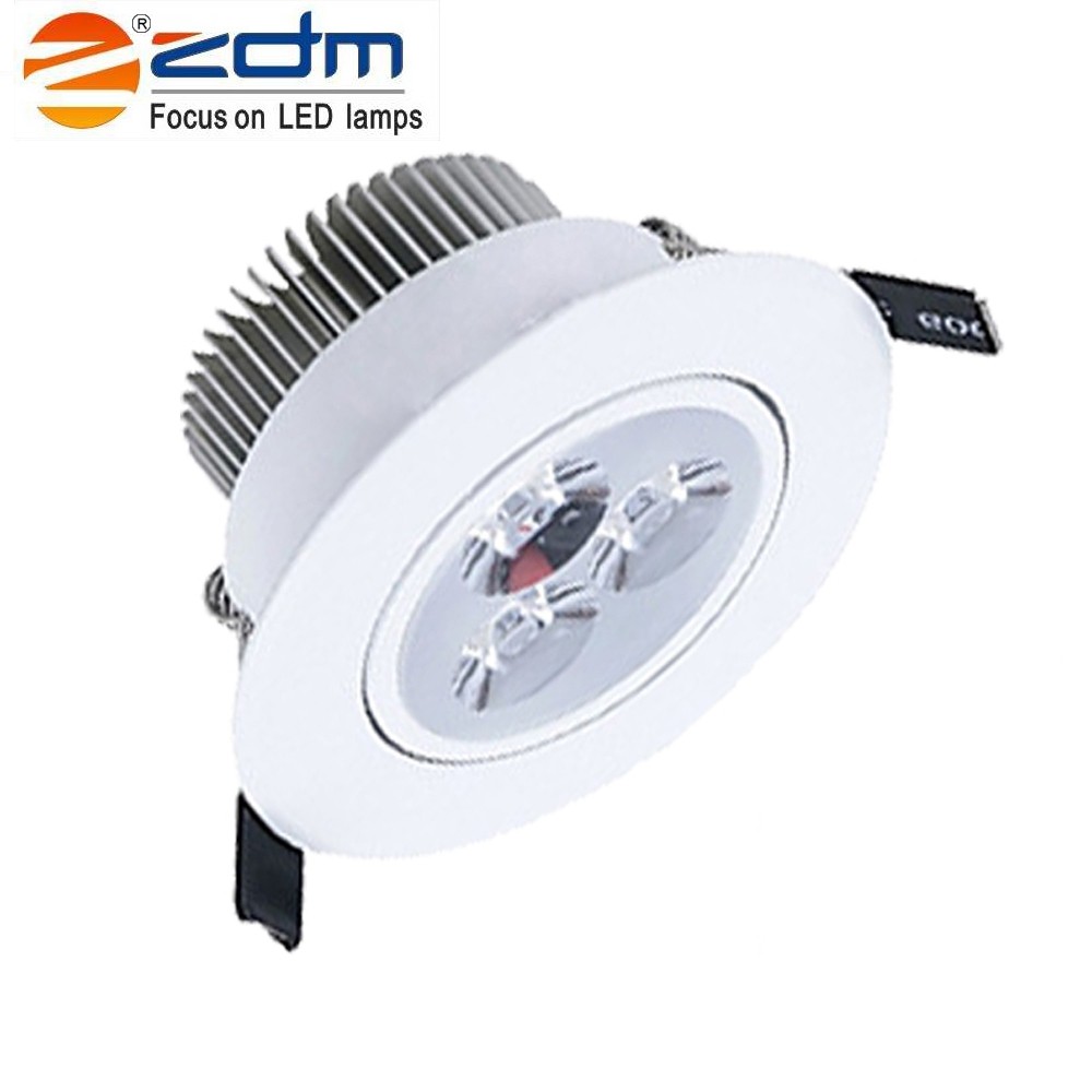 Zdm 4PCS 3X2W 400-450LM Dimmable White Led Ceiling Lamps Warm White/Cool White/Natural White Ac110/220v