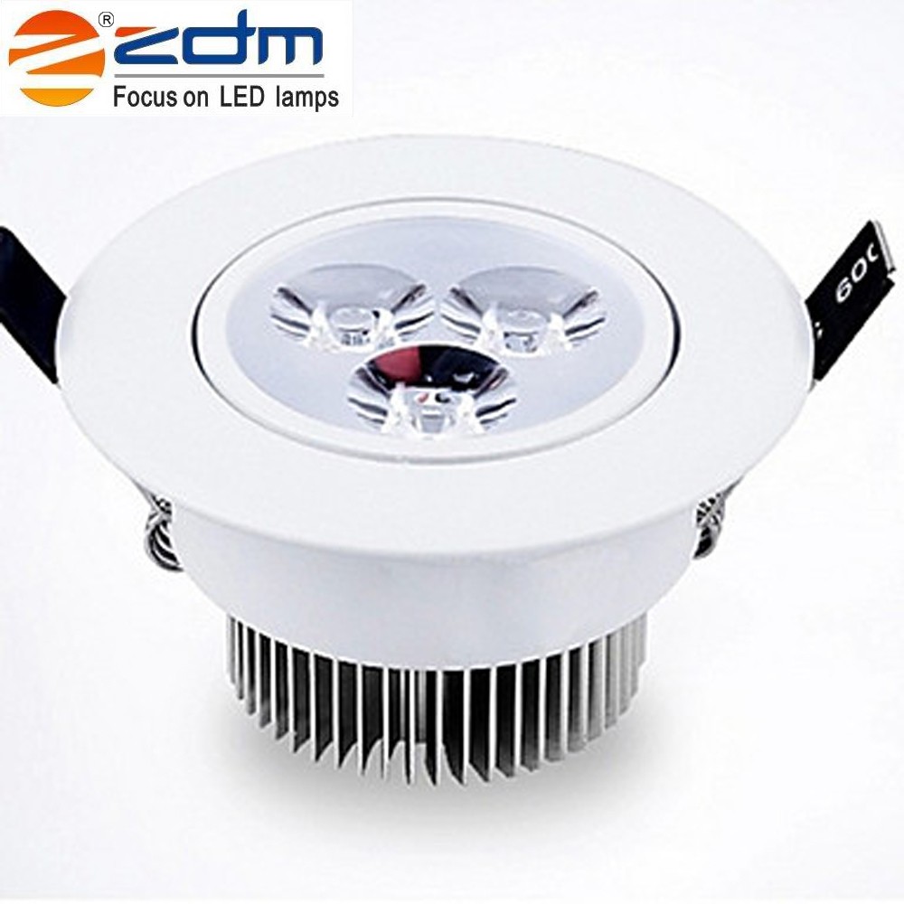 Zdm 4PCS 3X2W 400-450LM Dimmable White Led Ceiling Lamps Warm White/Cool White/Natural White Ac110/220v