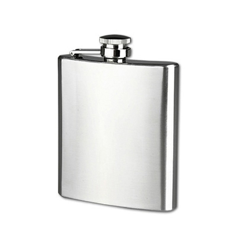 Metal Portable Flagon Stainless Steel Travel Whiskey Alcohol Liquor Male Bottle