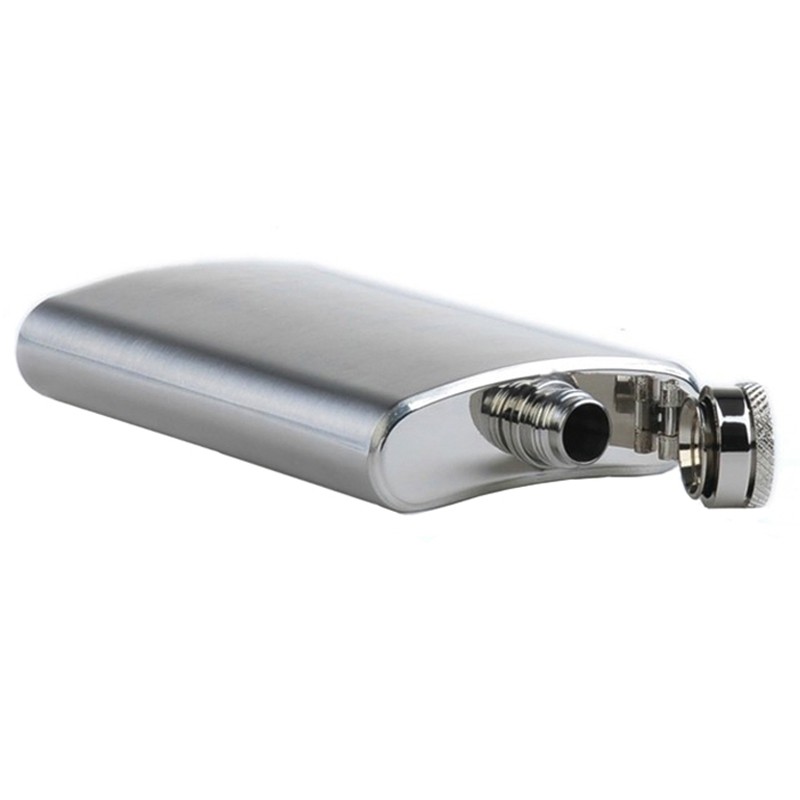 Metal Portable Flagon Stainless Steel Travel Whiskey Alcohol Liquor Male Bottle