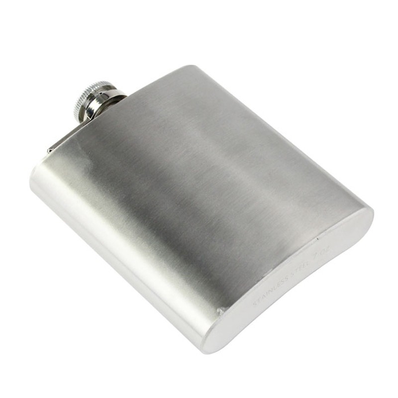 Metal Portable Flagon Stainless Steel Travel Whiskey Alcohol Liquor Male Bottle