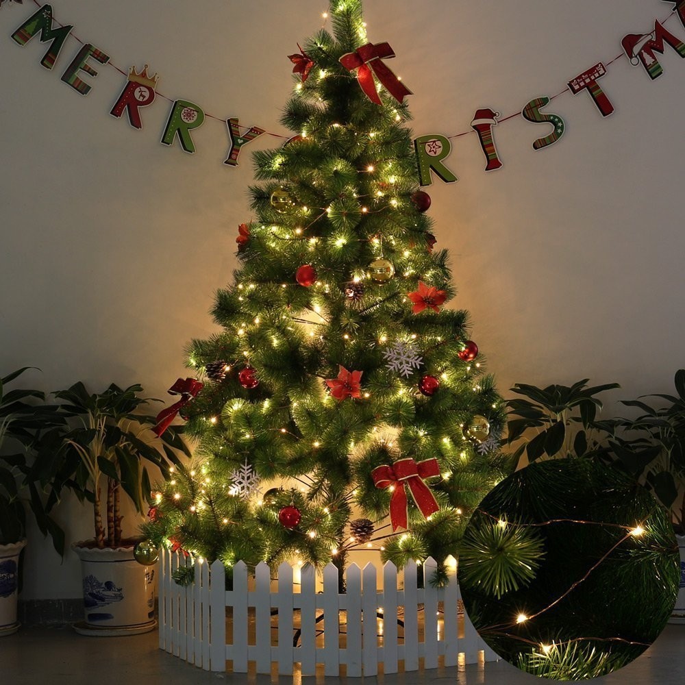 Fairy Lights Battery Operated Waterproof 100 LED 32.8ft String Copper Wire