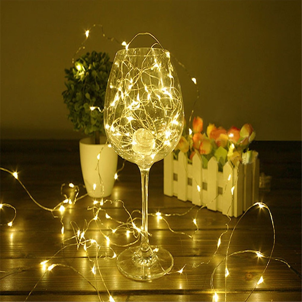 Fairy Lights Battery Operated Waterproof 100 LED 32.8ft String Copper Wire