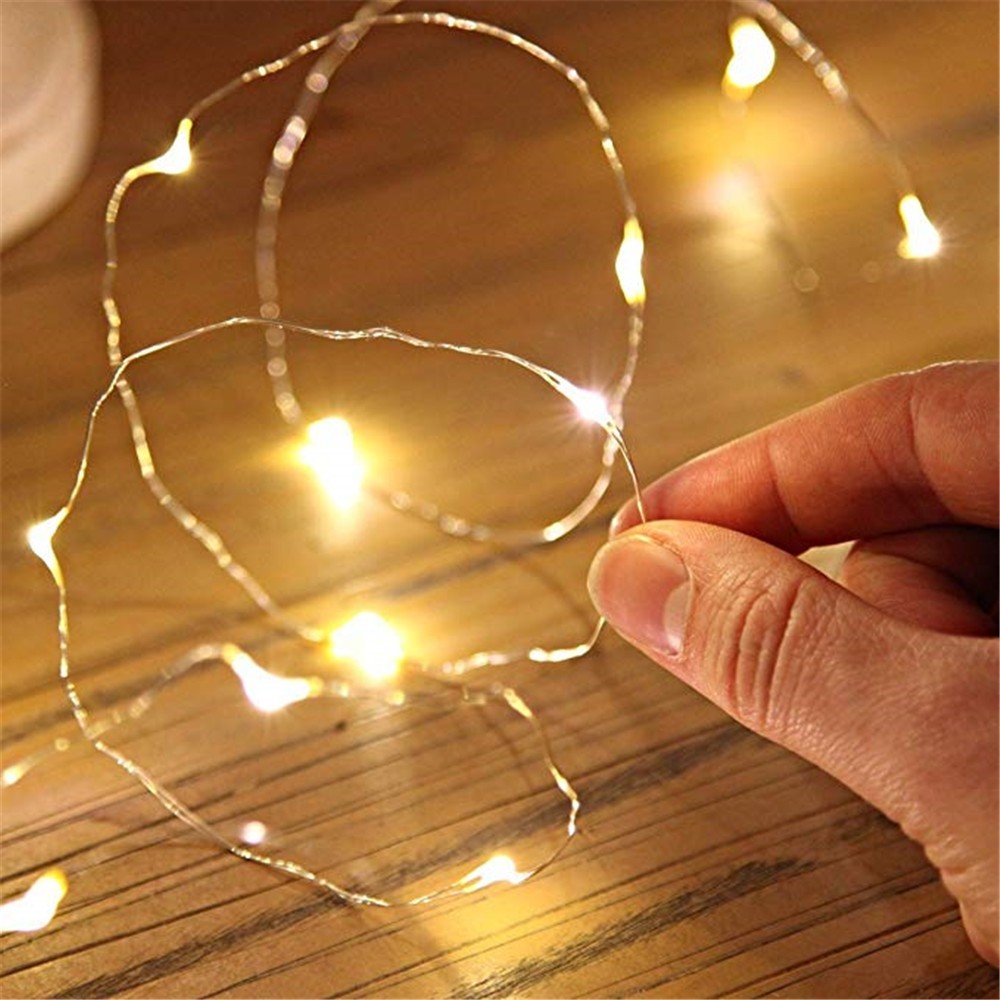 Fairy Lights Battery Operated Waterproof 100 LED 32.8ft String Copper Wire