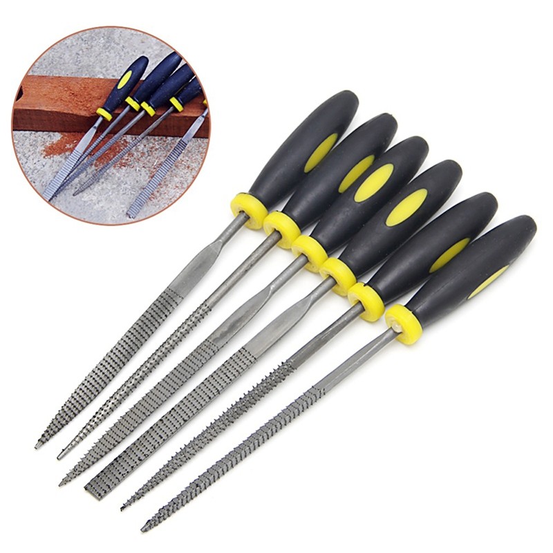 Mini Metal Filing Rasp Needle File Wood Tools 6PCS