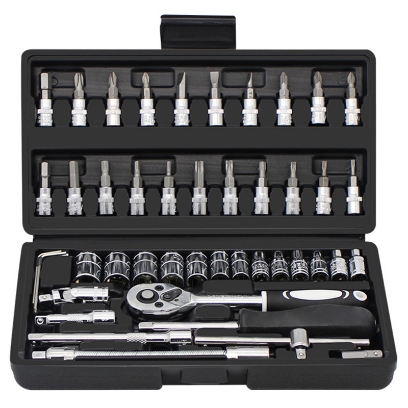 46-in-1 Chrome Vanadium Steel Car Repair Tool Kit