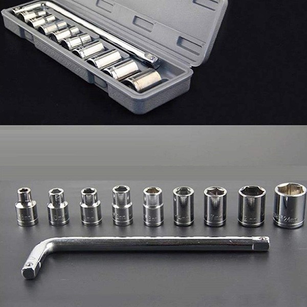 10-in-1 Auto Socket Wrench Tool Repair Kit