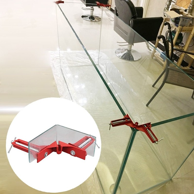 90 Degree 100mm Right Angle Clamp Photo Frame Glass DIY Woodworking Bracket 4pcs