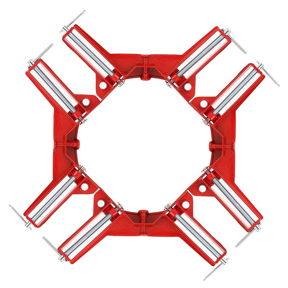 90 Degree 100mm Right Angle Clamp Photo Frame Glass DIY Woodworking Bracket 4pcs