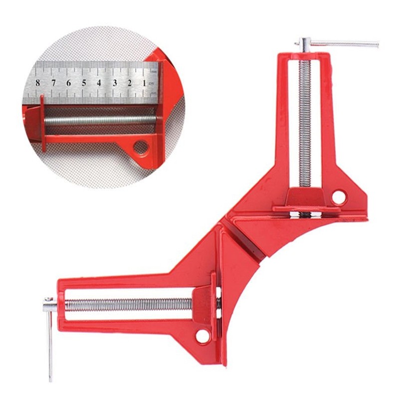 90 Degree 100mm Right Angle Clamp Photo Frame Glass DIY Woodworking Bracket 4pcs