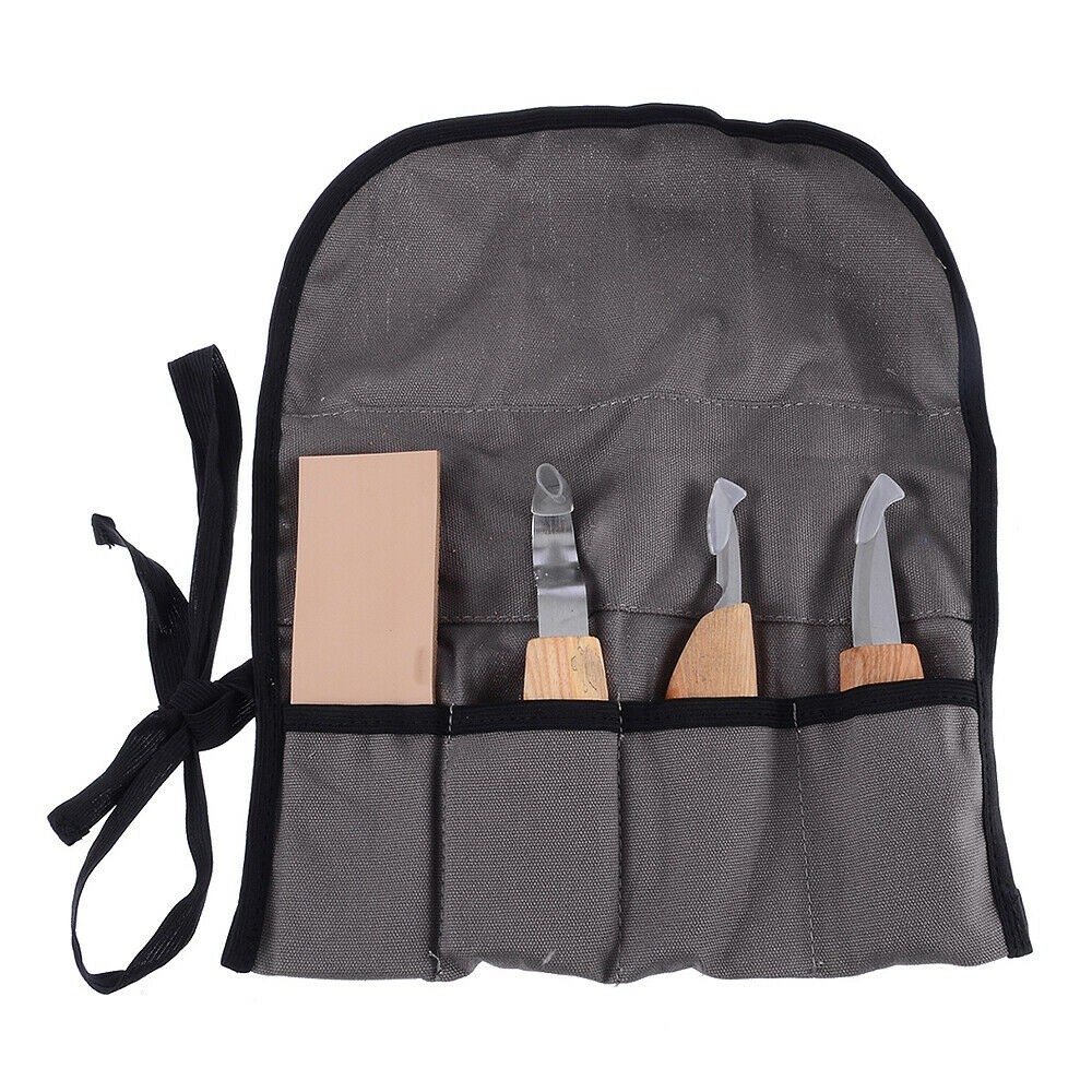 5pcs Wood Carving Cutter Knives Tool Set Woodworking Chip Hand Chisel Kit