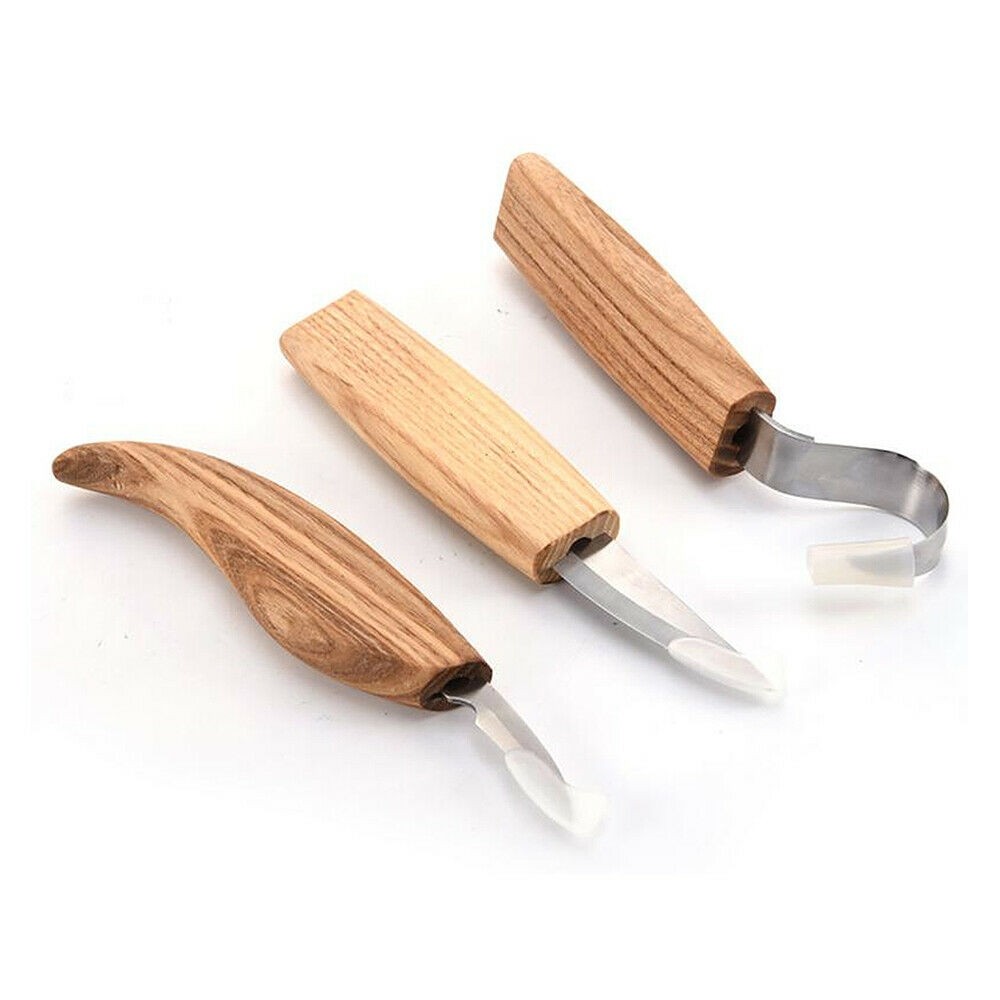 5pcs Wood Carving Cutter Knives Tool Set Woodworking Chip Hand Chisel Kit