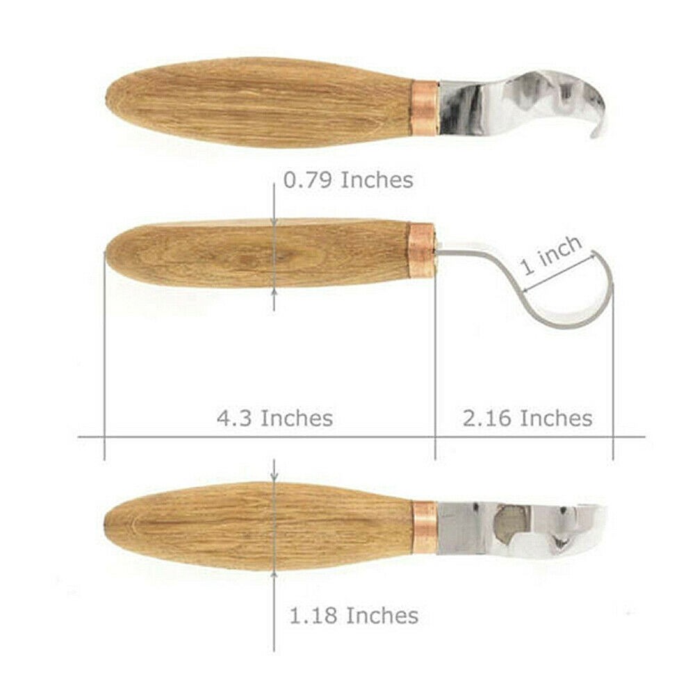 5pcs Wood Carving Cutter Knives Tool Set Woodworking Chip Hand Chisel Kit