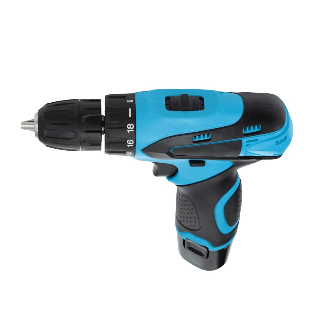 12V Electric Drill Cordless Screwdriver Set 2 Speed Setting with 2 Rechargeable Li-ion Batteries