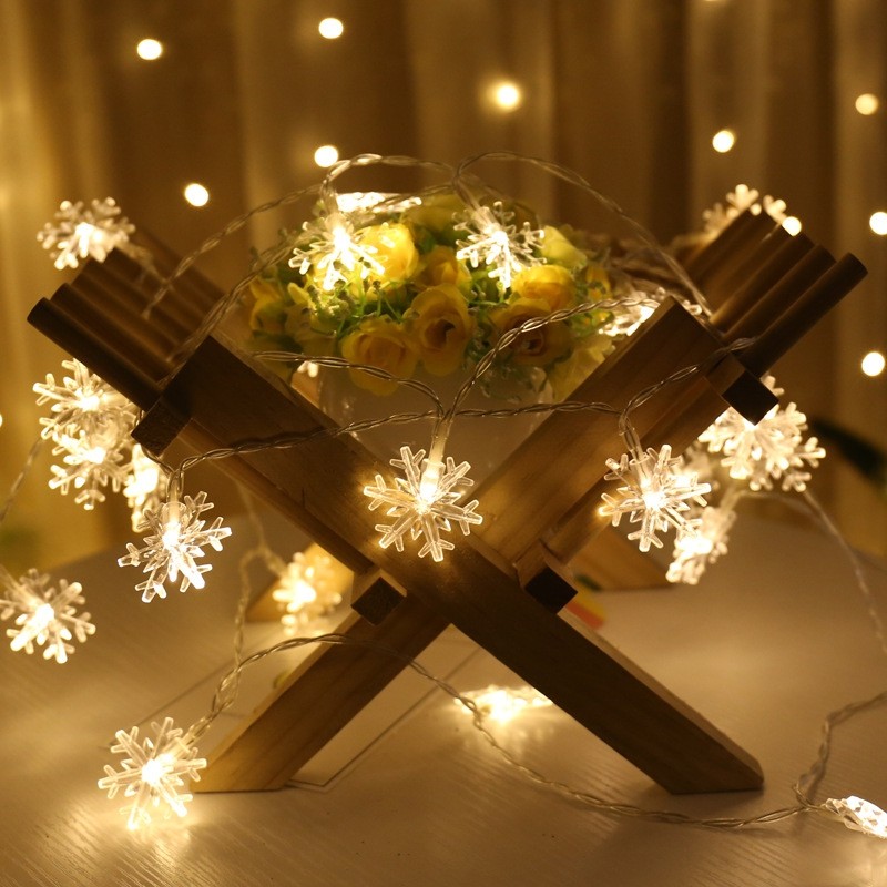 YEDUO Christmas Tree Snow Flakes Led String Fairy Light  Party Wedding Garden