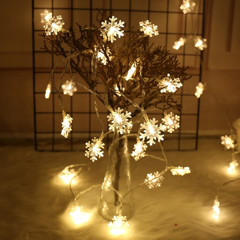 YEDUO Christmas Tree Snow Flakes Led String Fairy Light  Party Wedding Garden