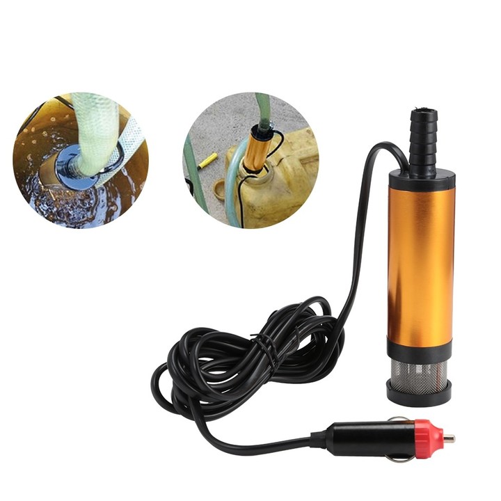 12V / 24V 38mm Electric Submersible Pump Fuel Transfer Refueling Tool for Pumping Diesel Oil Water