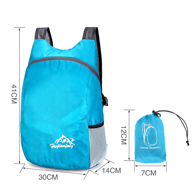 20L Lightweight Waterproof Gym Bag Foldable Backpack Polyester Rucksacks For Men Women Outdoor Sports Bag