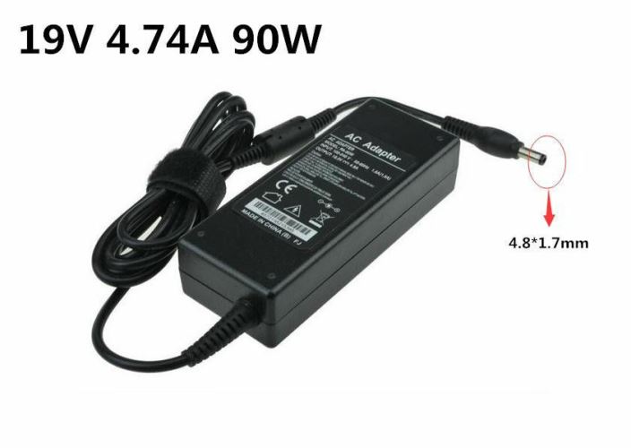 GENERIC Charger Supply Adapter For HP 19V 4.74A (4.8*1.7mm)DC Bullet Tip