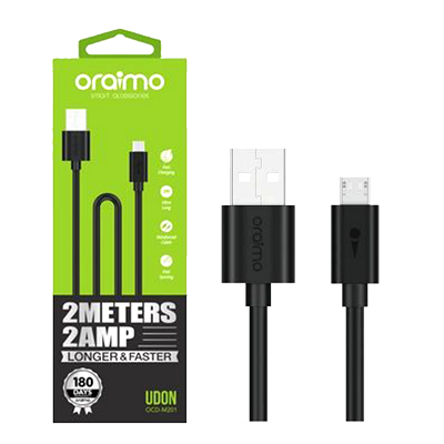 Oraimo Micro USB Cable Oraimo OCD-M201 1M 5V 2A Fast Charging Cable