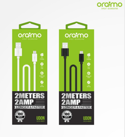 Oraimo Micro USB Cable Oraimo OCD-M201 1M 5V 2A Fast Charging Cable