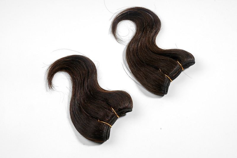 Brazilian Body Wave Hair Bundles Natural Color 100% Human Hair 6 PC/Lot 6 inch Remy Hair Extension