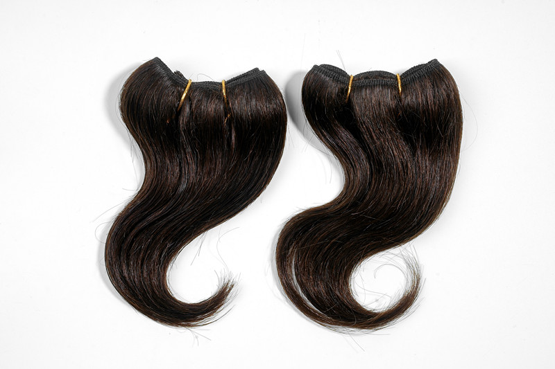 Brazilian Body Wave Hair Bundles Natural Color 100% Human Hair 6 PC/Lot 6 inch Remy Hair Extension