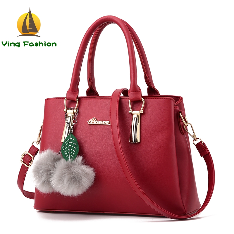Ying Fashion1PC Set Women Shoulder Bags PU Handbag for Young Beautiful Women and Teenager HB8999