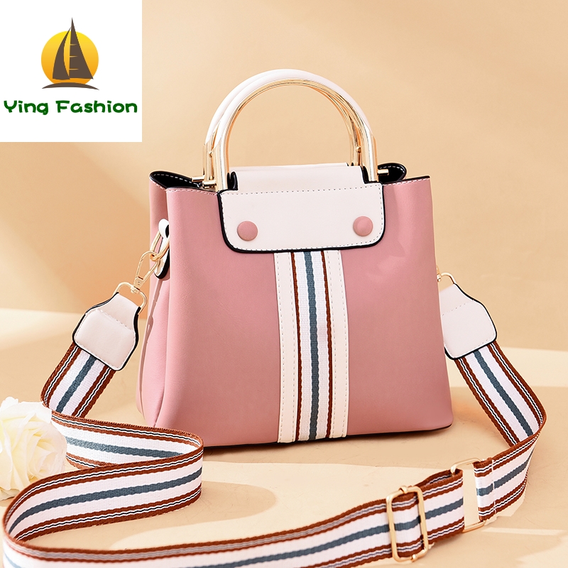 YING FASHION Small Bags Women Three-layer Contrast Fashionable Simple All-round Mess HB8385